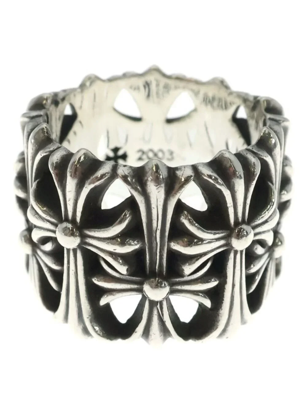 Chrome Hearts Cemetery Black Sling Silver